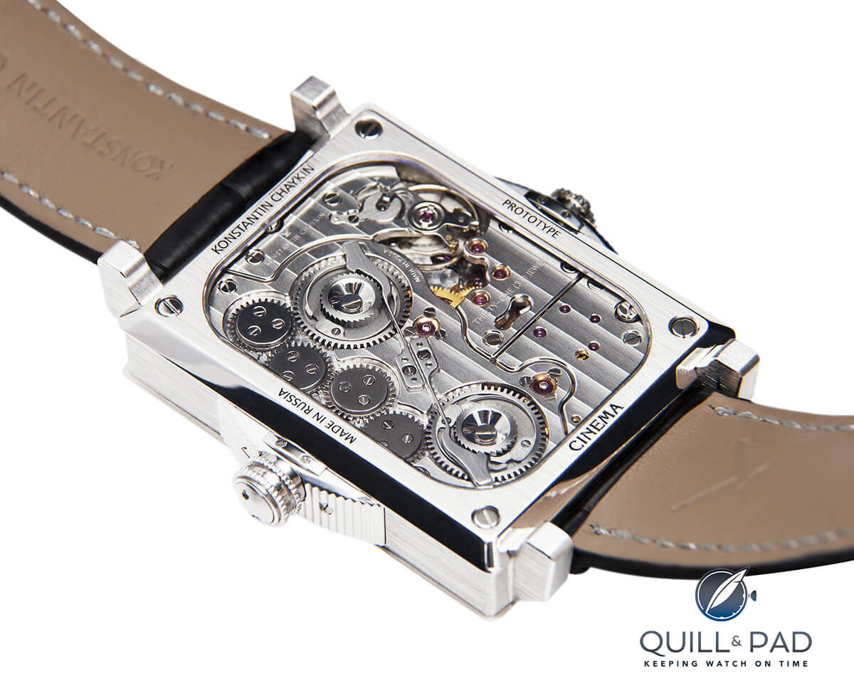 Konstantin Chaykin Cinema watch display back