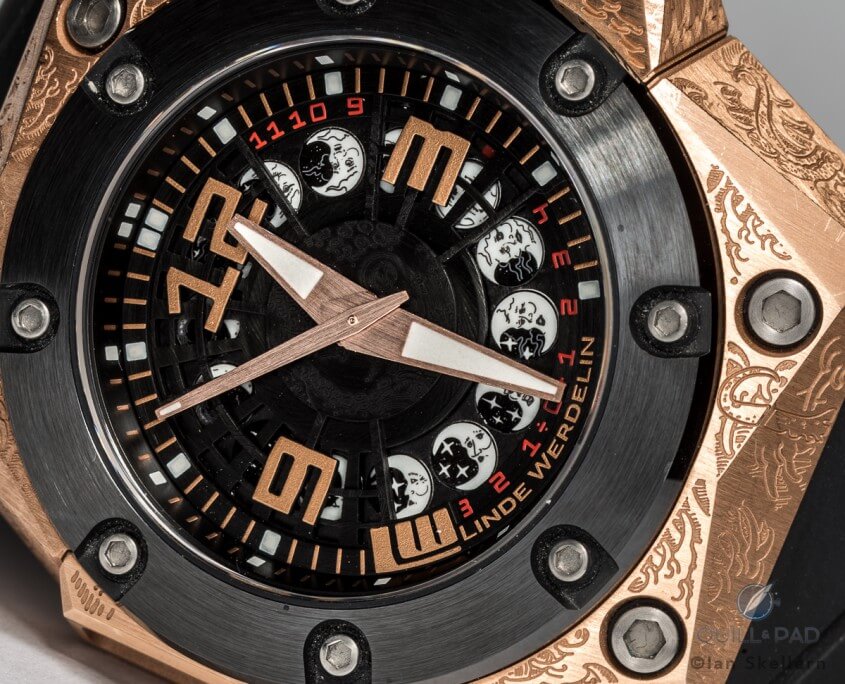 Linde Werdelin Oktopus Moon Tattoo dial Linde Werdelin Oktopus Moon Tattoo dial