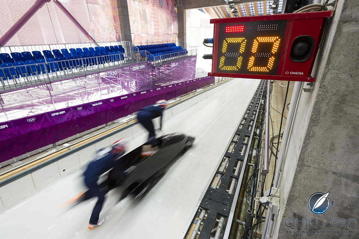 Omega timing bobsleigh