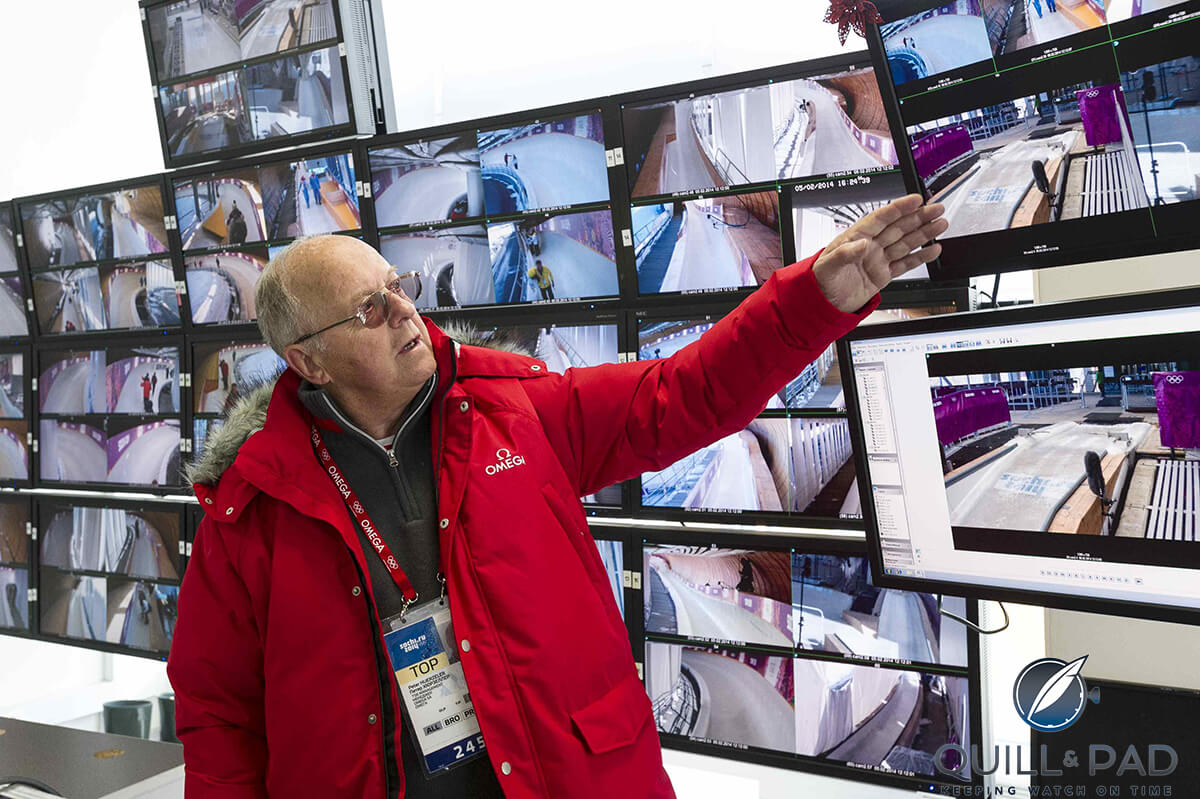 Peter Huerzeler in Sochi timing room