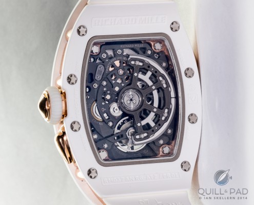 Richard_Mille_RM037_9W0B6108 Richard Mille RM037 in white ceramic and red gold back
