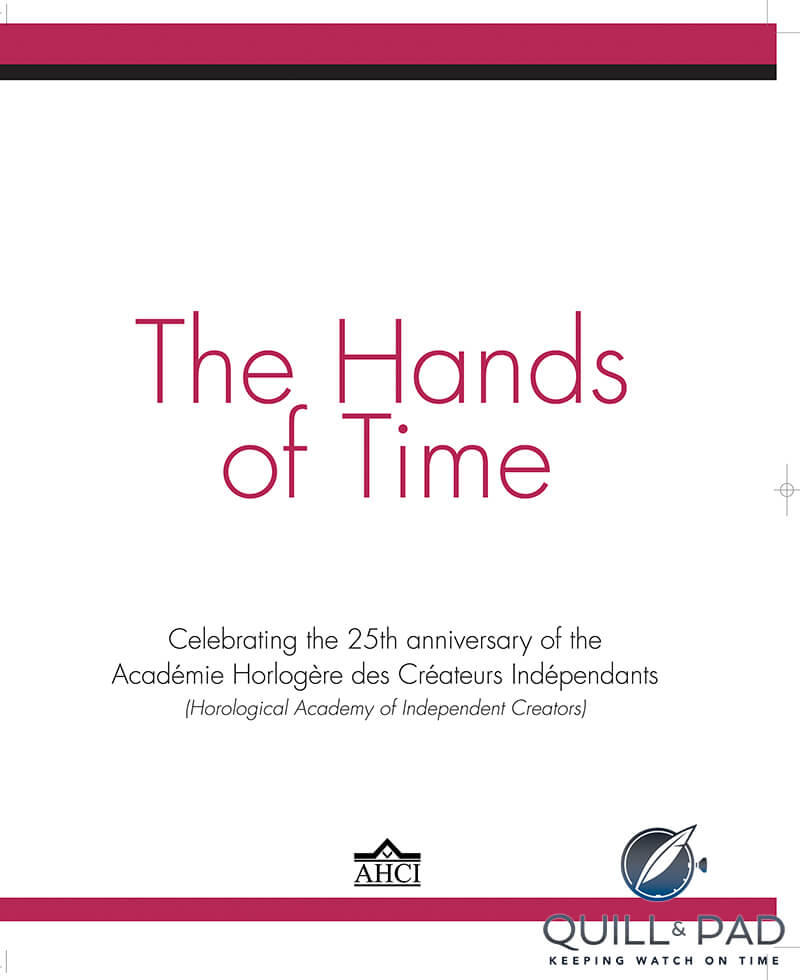 The Hands of Time by Ian Skellern (texts) and Peter Speake-Marin (project management)