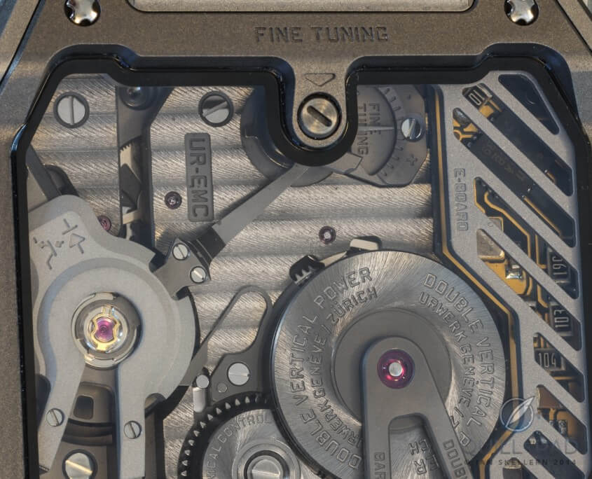 Urwerk_EMC_timing_adjustment Urwerk EMC fine tuning adjustment