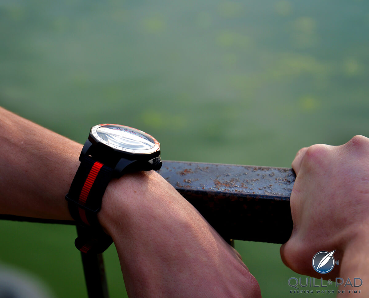 Vostok-Europe Radio Room on the wrist.