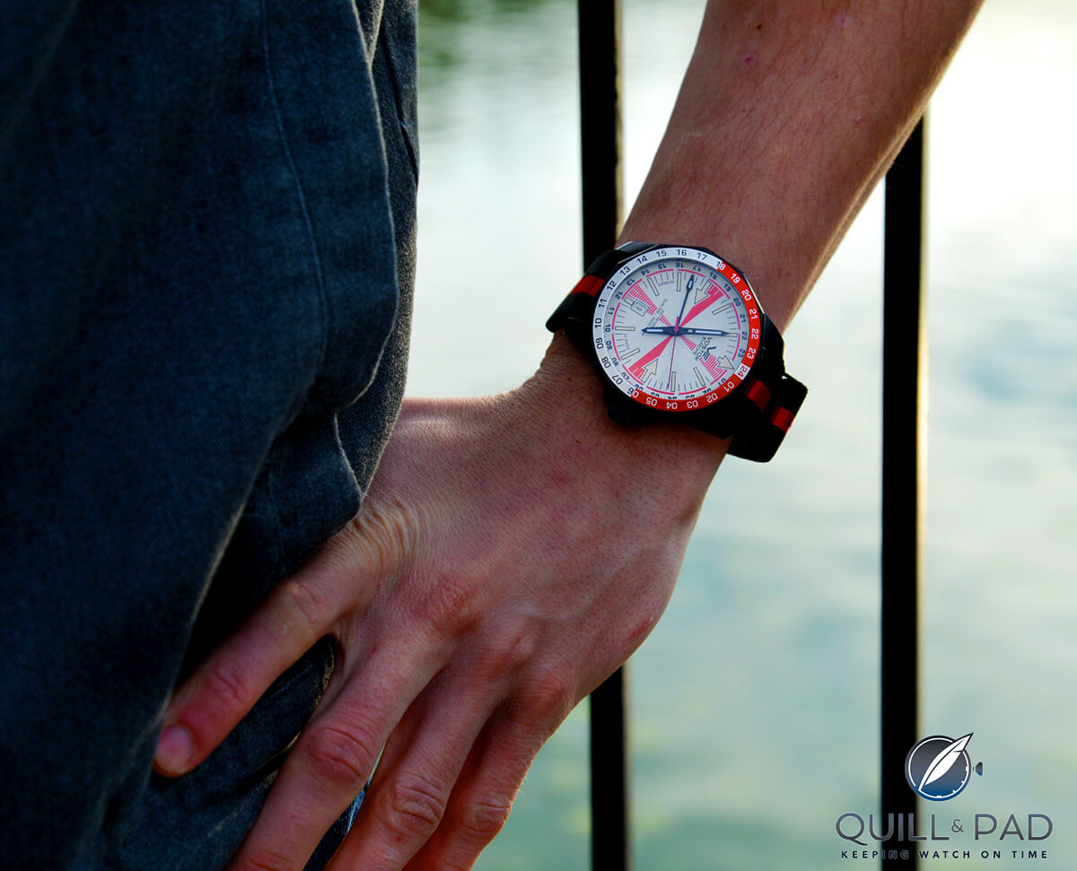 Vostok-Europe Radio Room on the wrist.