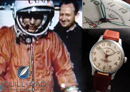 Yuri Gagarin and Sturmanskie Watch
