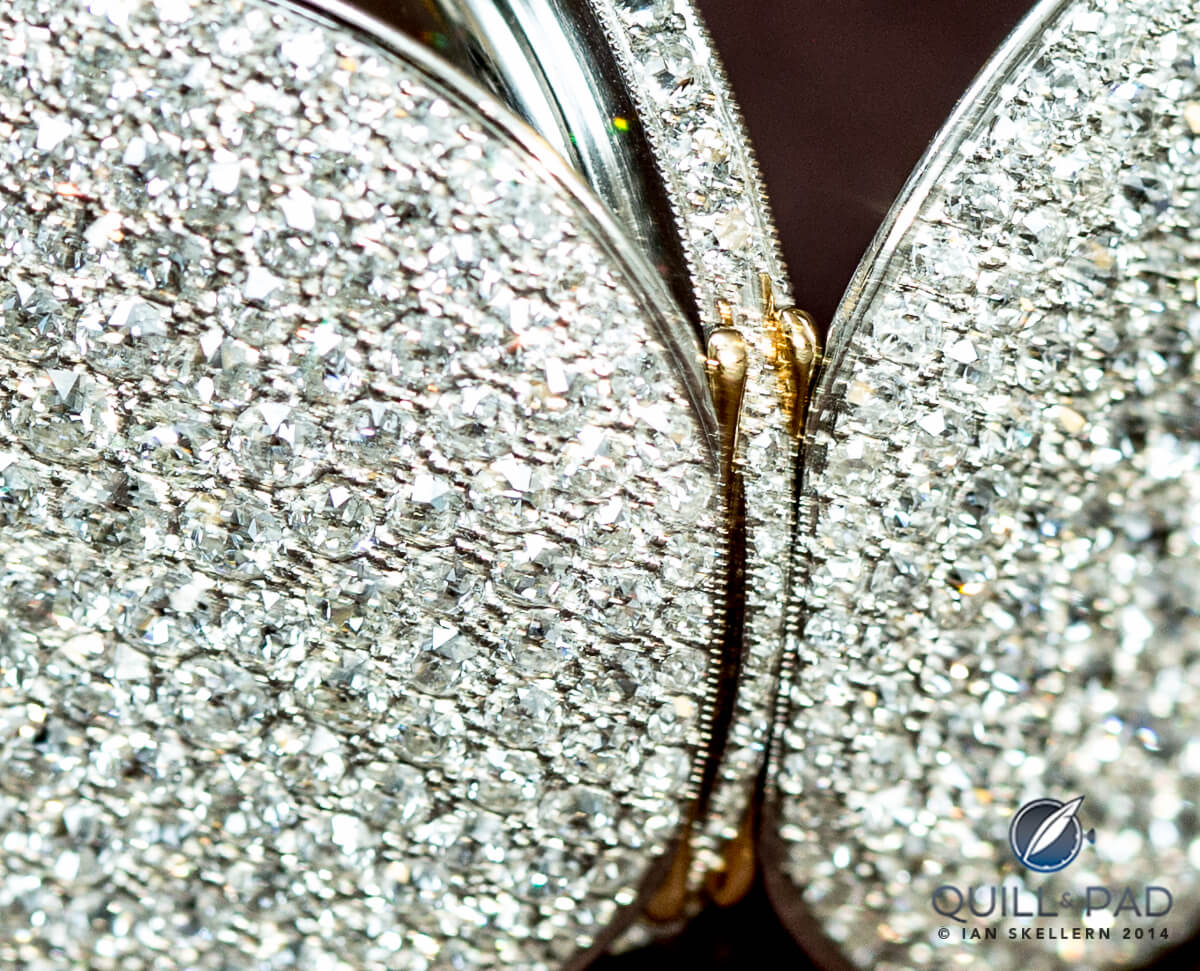 Jaeger-LeCoultre diamond-set minute repeater pendant circa 1910
