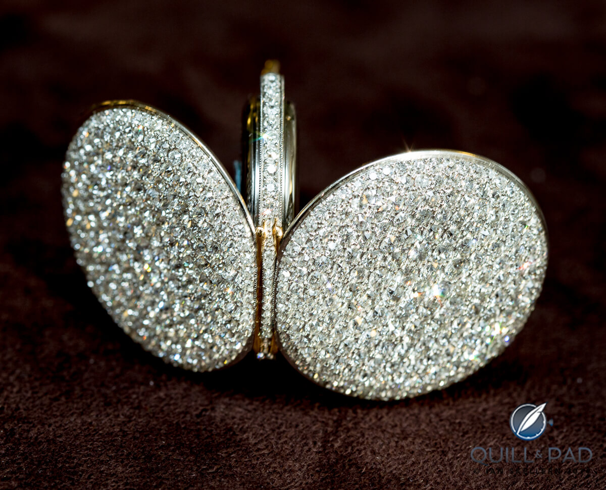 Jaeger-LeCoultre diamond-set minute repeater pendant circa 1910