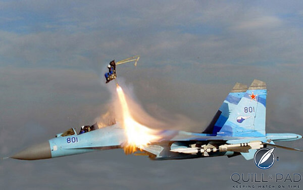 Martin Backer ejection seat in action