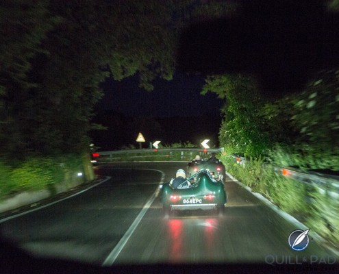 2014_Mille_Miglia_1578 Night time in the rain en route to Rome in the 2014 Mille Miglia