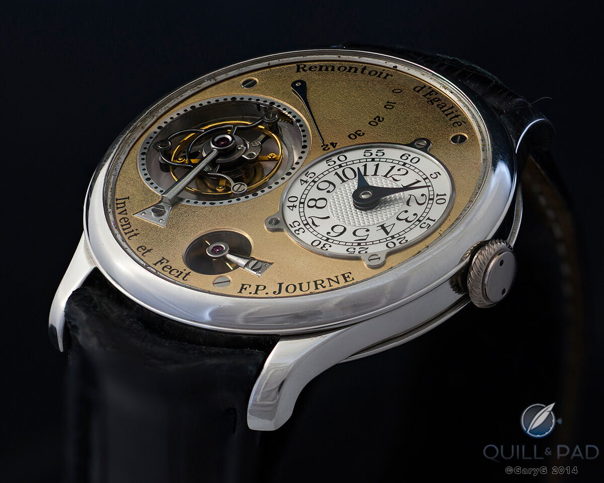 Early model F.P. Journe Tourbillon Souverain with remontoir d’égalité