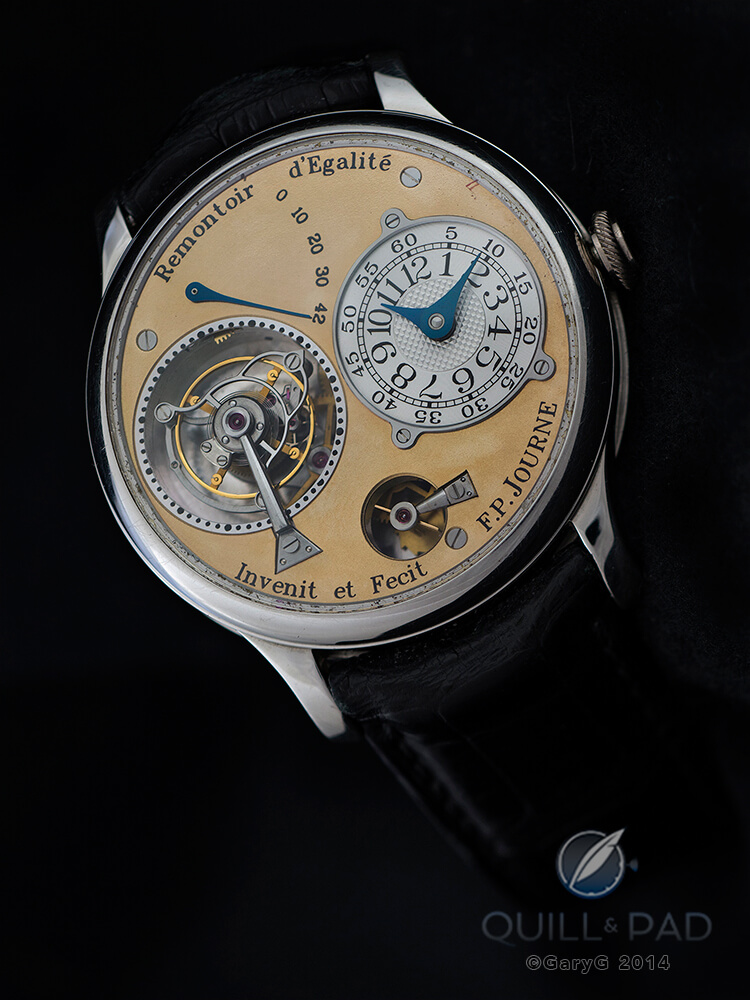 Early model F.P. Journe Tourbillon Souverain with remontoir d’égalité