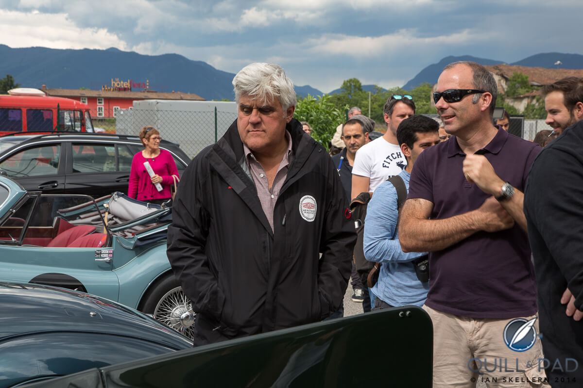 Jay Leno Mille Miglia wondering if his 1951 Jaguar XK 120 Roadster has comfortable seats