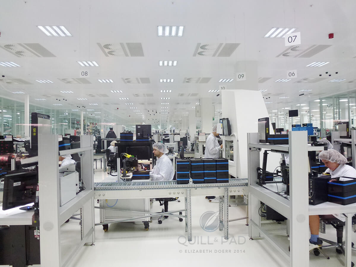 Leica camera production room.