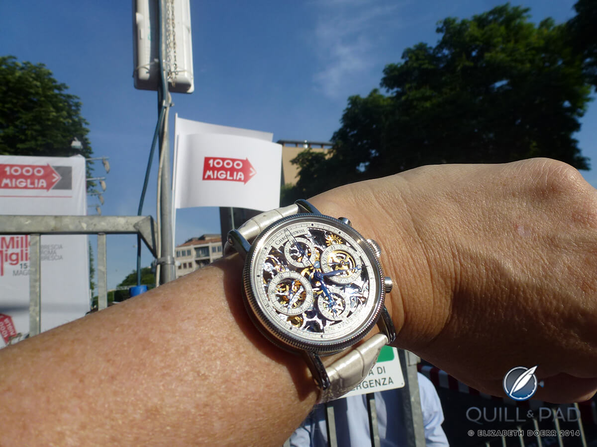 Elizabeth Doerr's Chronoswiss at the 2014 Mille Miglia