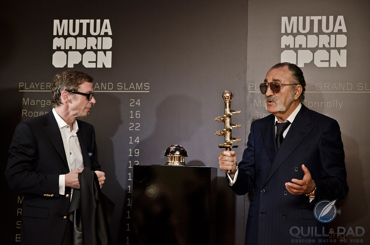 Roland Iten (left) and Ion Tiriac
