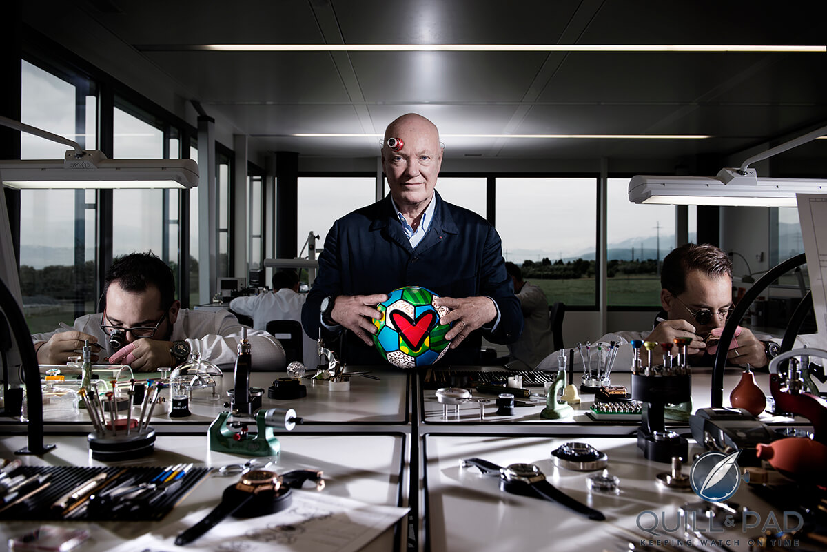 Jean-Claude Biver celebrating the 2014 World Cup