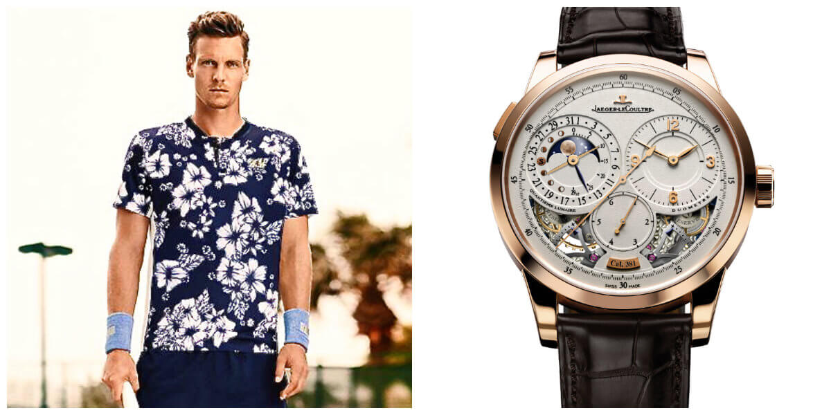 Tomas Berdych_ and JLC Duometre Quantieme Lunaire