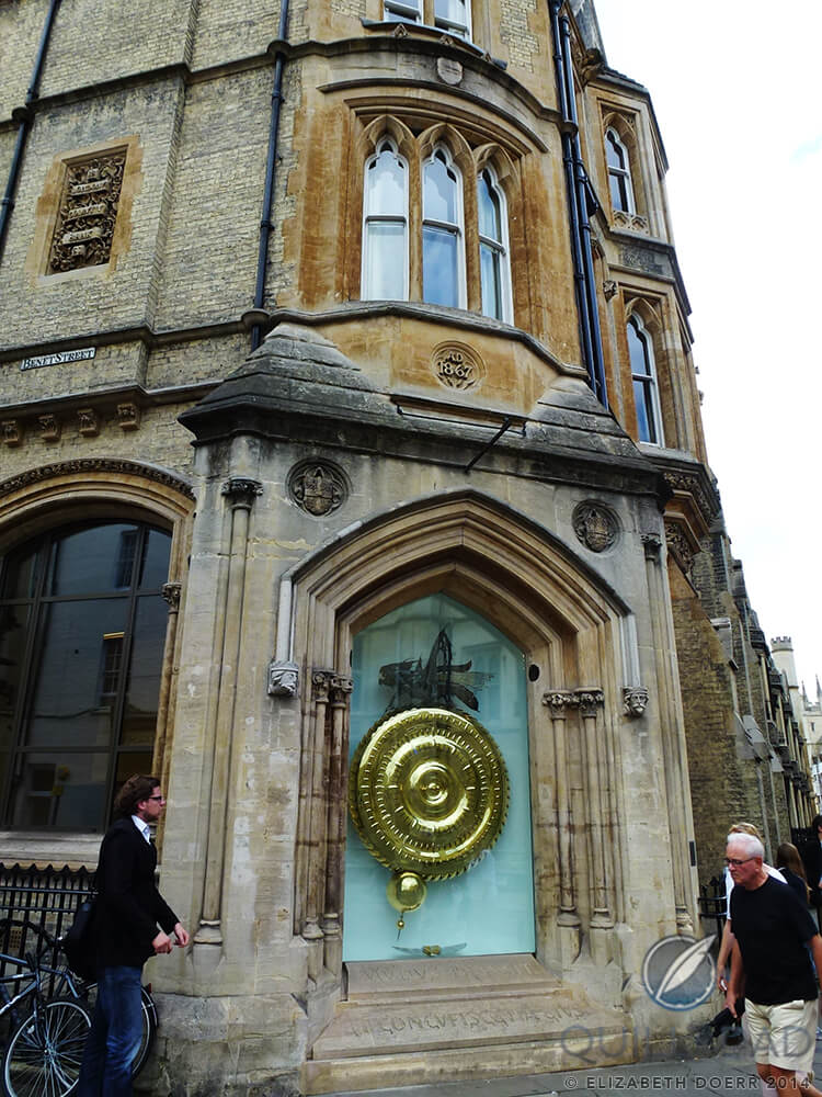 Chronophage clock at Corpus Christi College Cambridge