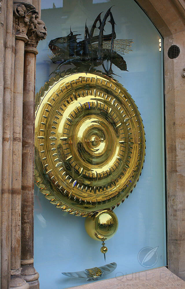 Chronophage clock at Corpus Christi College Cambridge