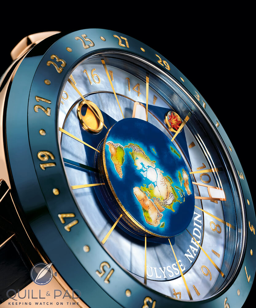 The stunning dial of Ulysse Nardin's Moonstruck
