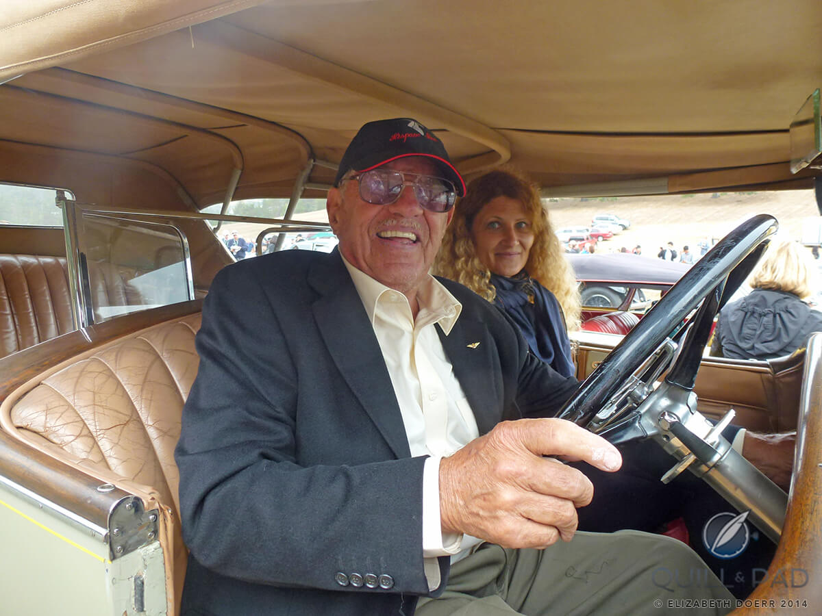 Bill Kuettel driving his 1923 Hispano-Suiza in the 2014 Pebble Beach Tour d’Elegance