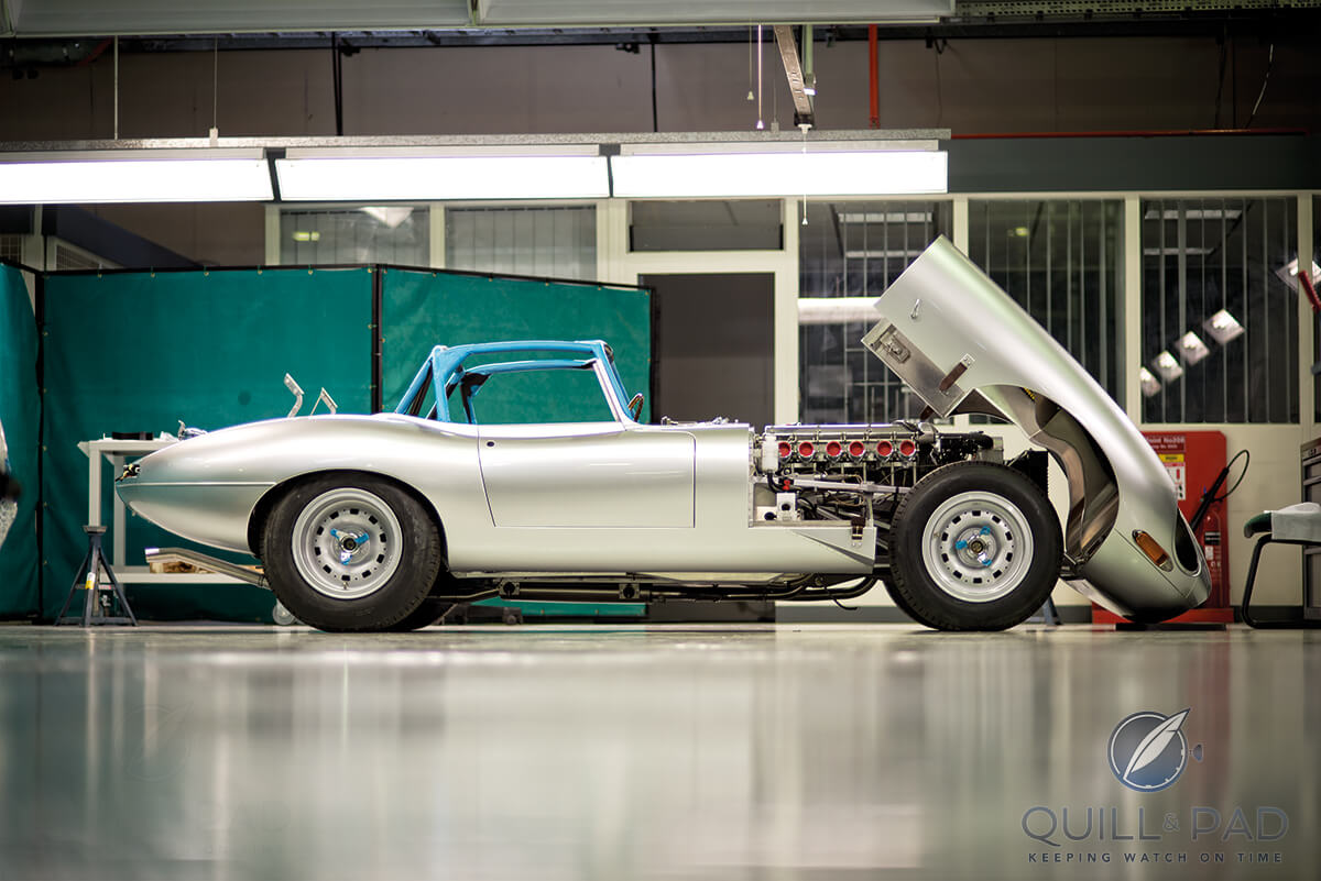 Assembling one of the six 2014 Jaguar E-Type Lightweights