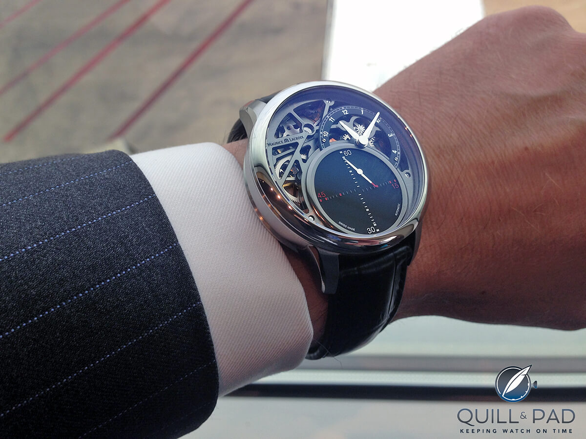 Masterpiece Mysterious Seconds on the wrist