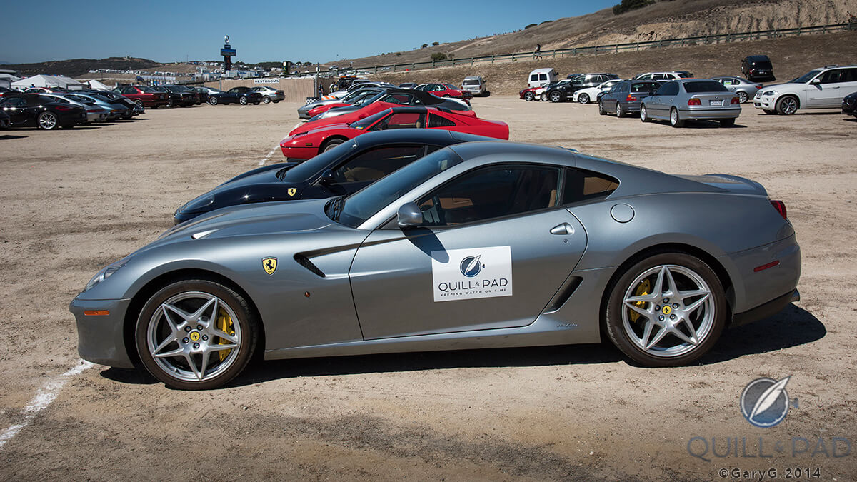 GaryG’s Ferrari 599 GTB in “Official Staff Car” livery, Laguna Seca