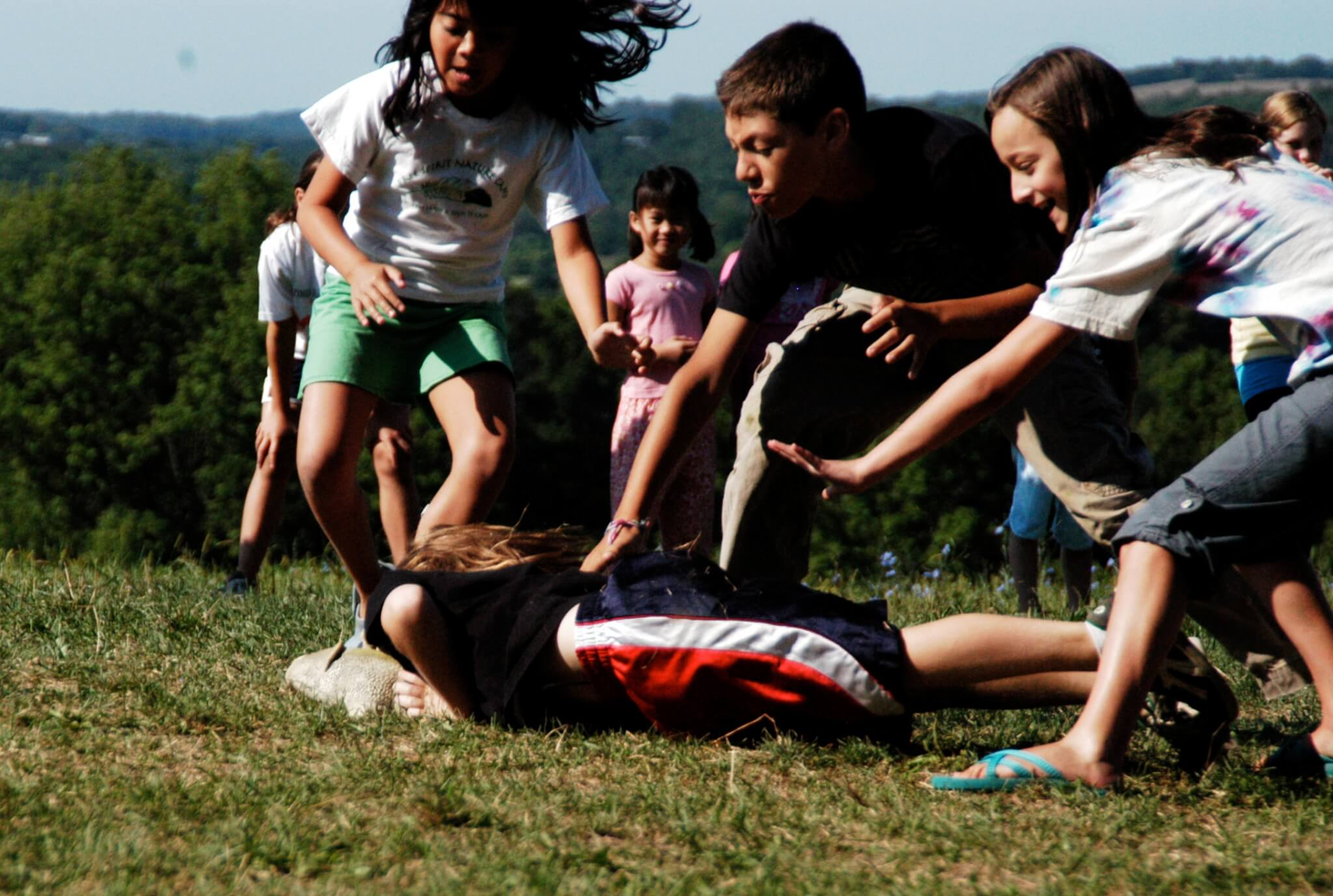 Children counting the fun, not the seconds