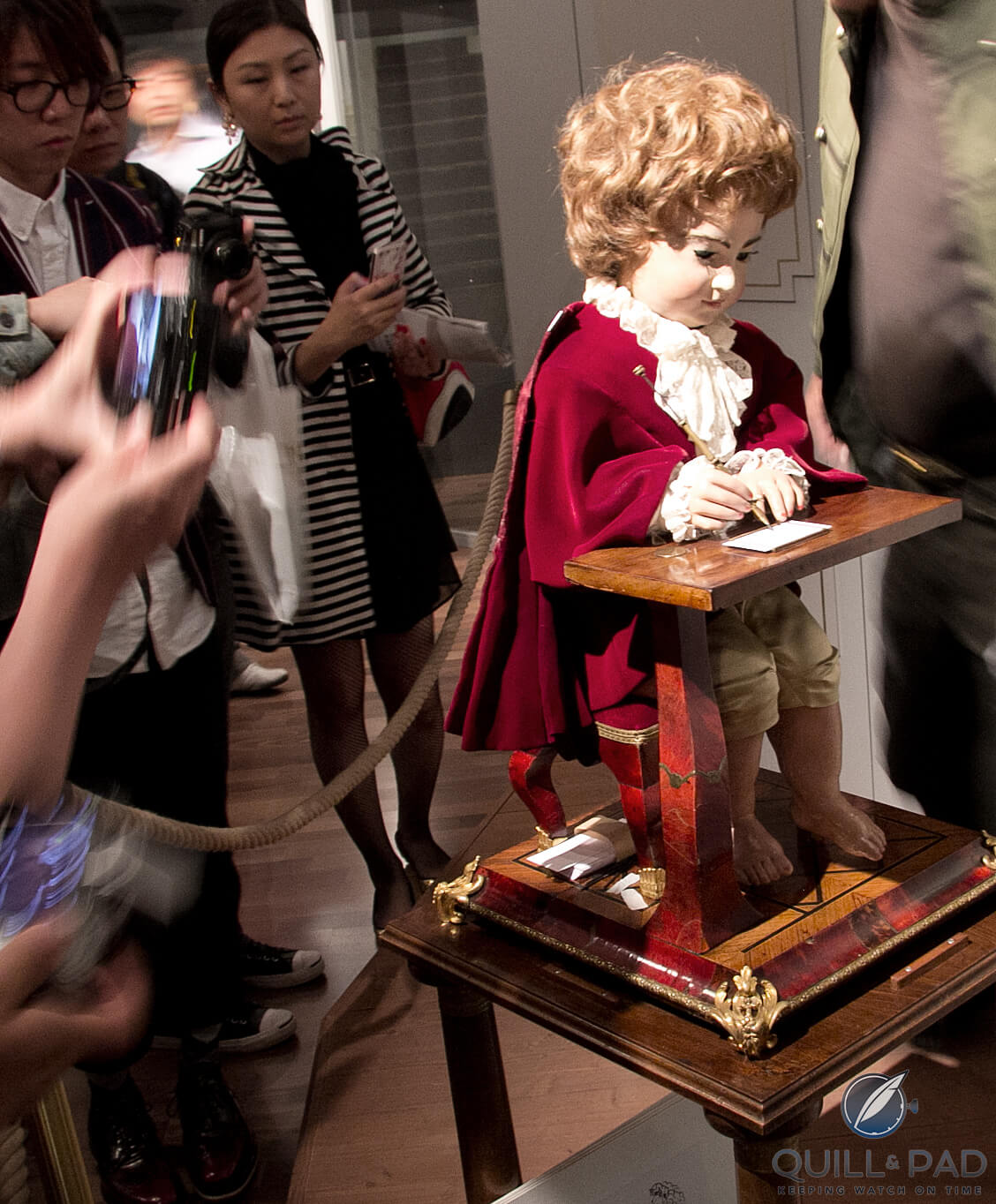 Jaquet Droz's the Writer in operation at the Museum of Art and History in Neuchâtel
