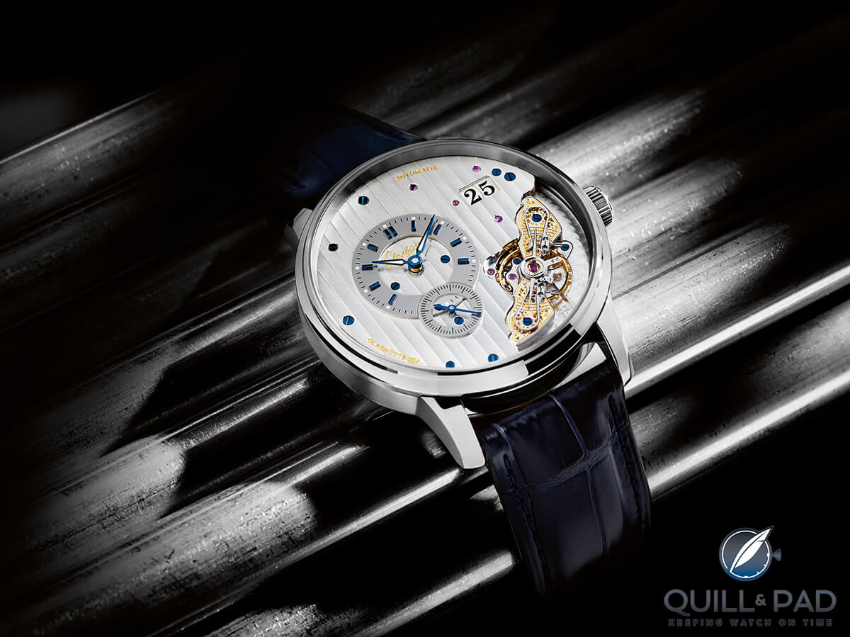 Glashütte Original PanoMaticInverse in stainless steel