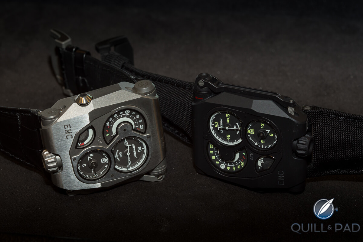 Brothers in arms: Urwerk EMC and EMC Black