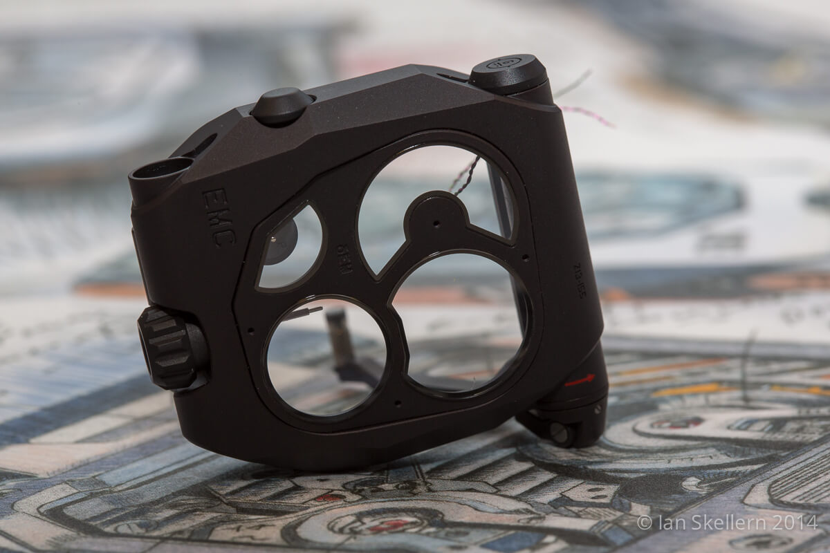 The black titanium case case of Urwerk's EMC Black