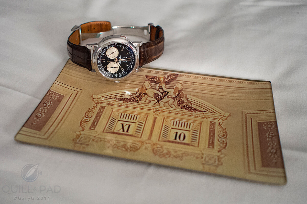 Your author's A. Lange & Söhne Double Split relaxing in style at the recent opening of the brand’s New York City boutique