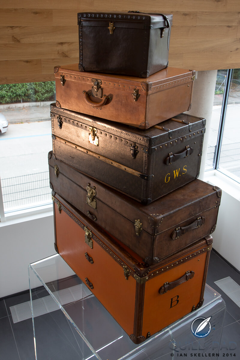 Vuitton's roots in the foyer at La Fabrique du Temps Louis Vuitton