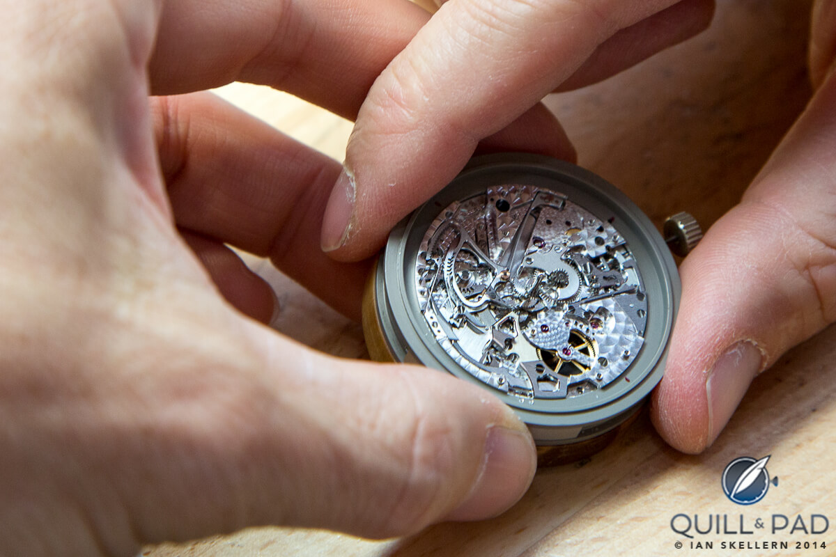 Assembling and testing a minute repeater movement at La Fabrique du Temps Louis Vuitton
