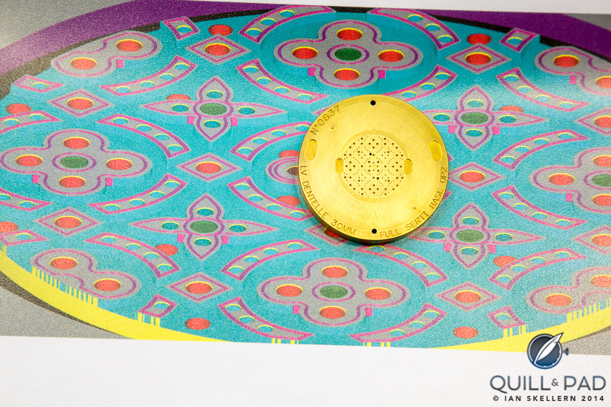 Master pattern for dial La Fabrique du Temps Louis Vuitton