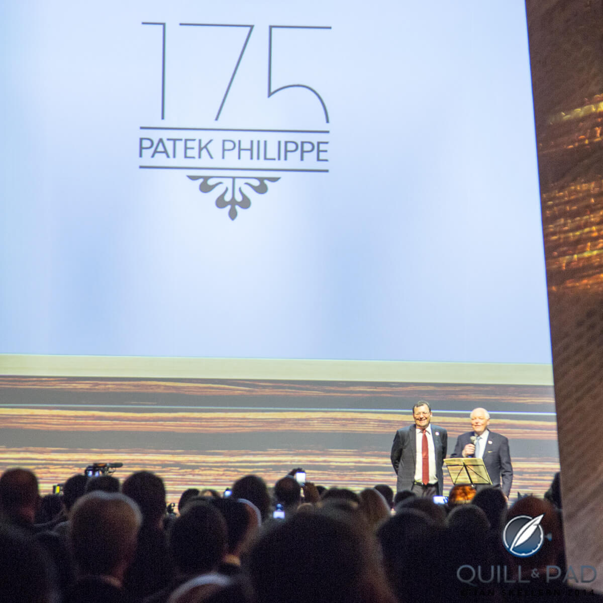 Thierry (left) and Philippe Stern at the Patek Philippe 175th anniversary celebration
