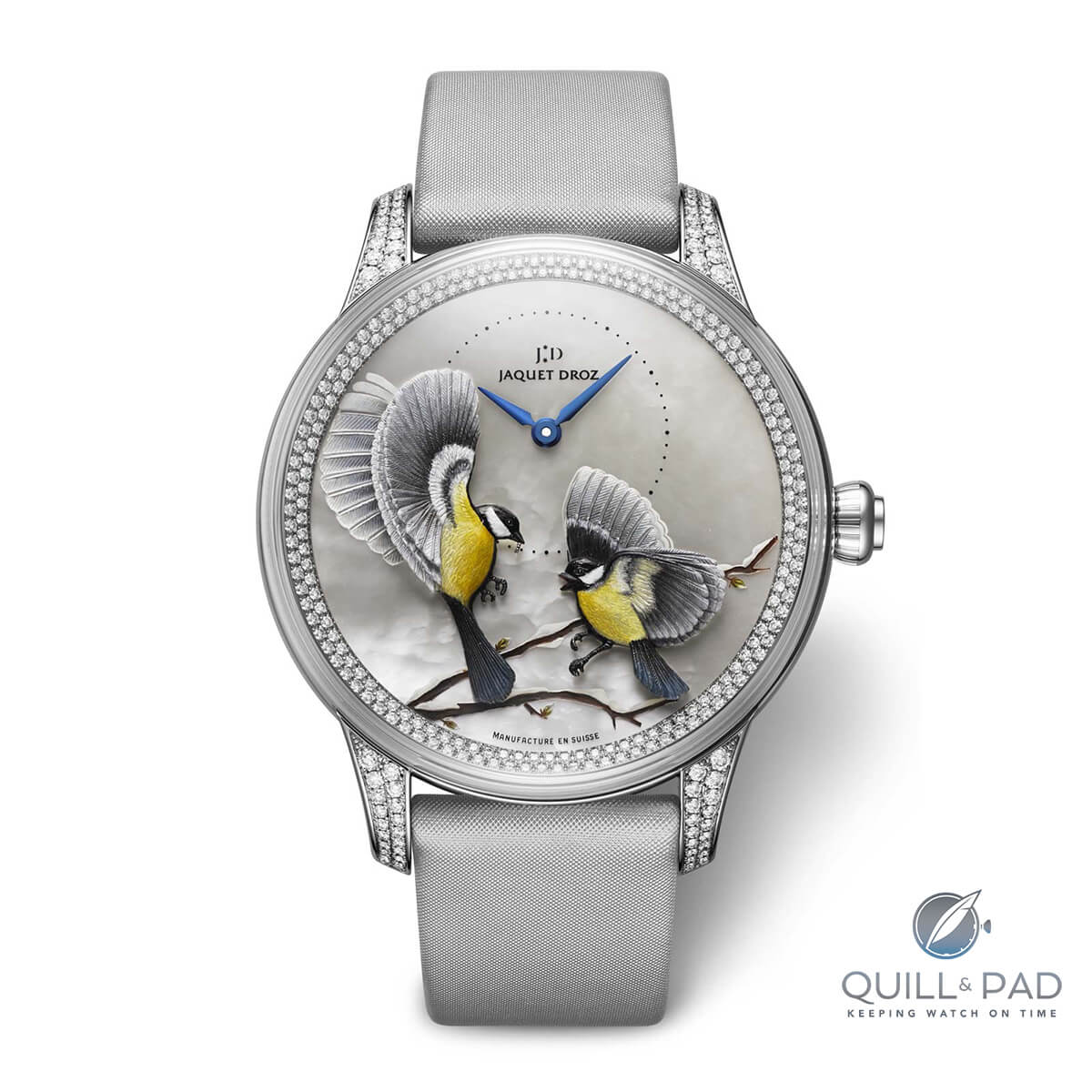 The Jaquet Droz Petite Heure Minute Relief Saisons