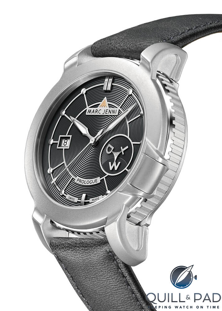Marc Jenni's crown-less Prologue, all functions are are activated using the rotating caseband