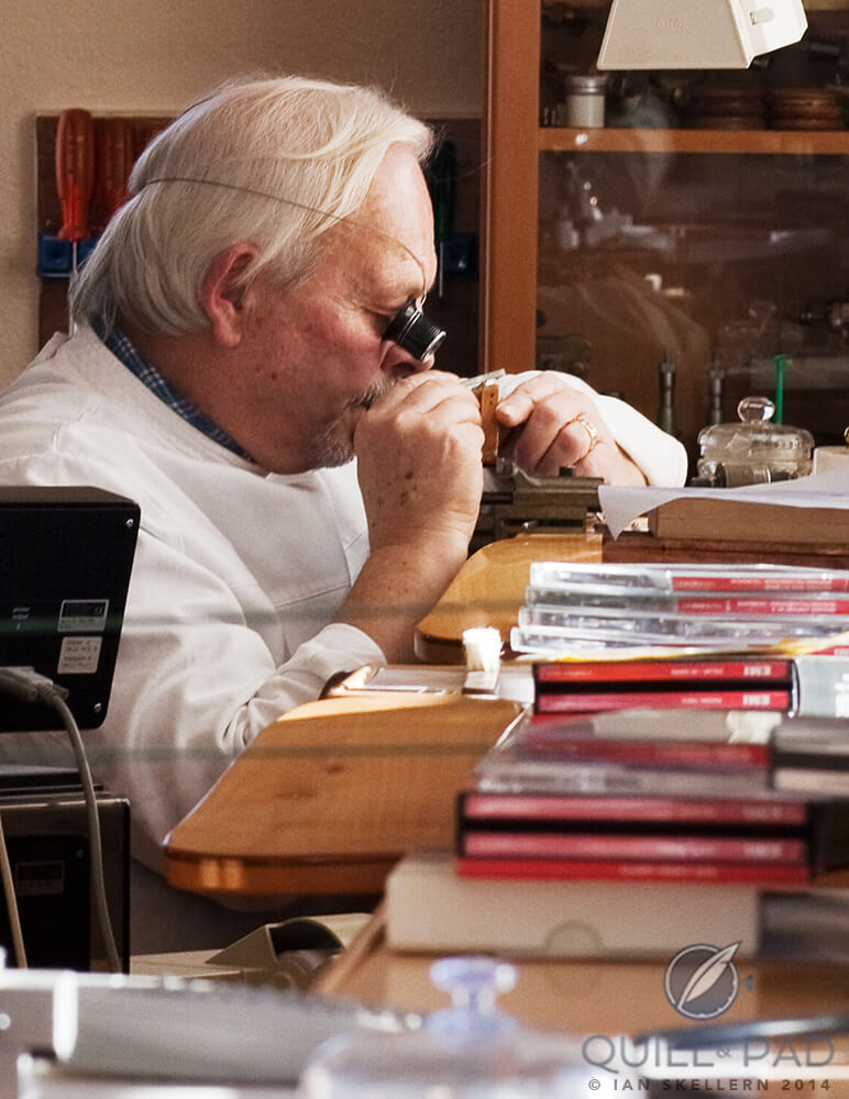 Philippe Dufour was awarded the Fondation de la Haute Horlogerie's 2014 'Hommage au Talent' prize