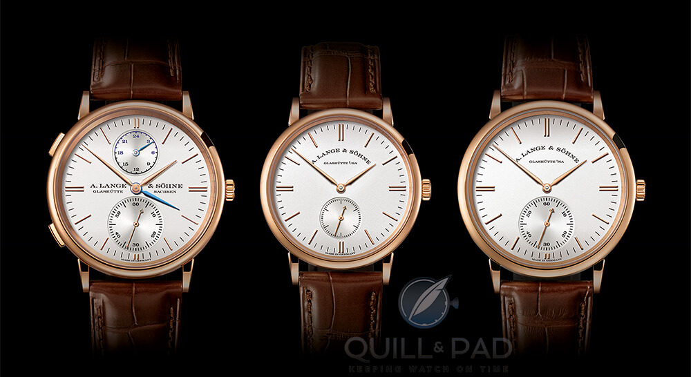 A. Lange & Söhne Saxonia Dual Time, Saxonia Automatic and Saxonia