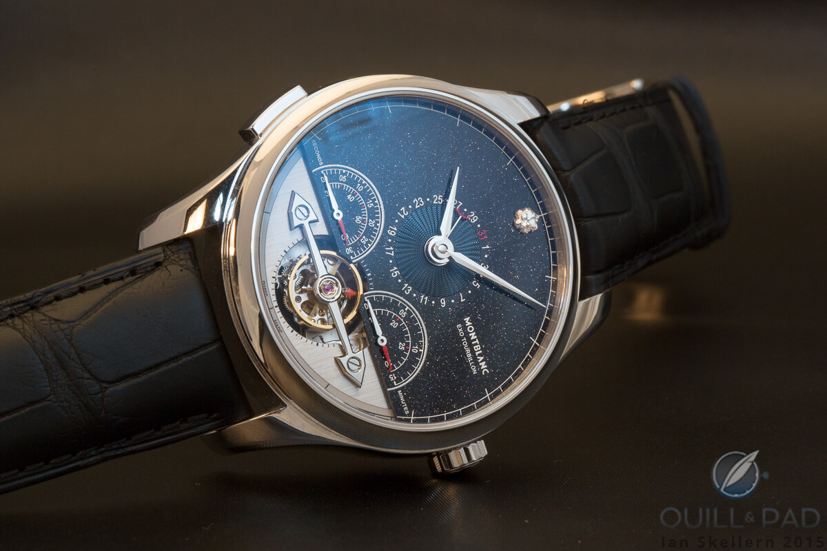 Montblanc Heritage Chronométrie ExoTourbillon Minute Chronograph Vasco da Gama - Limited Edition 60 with aventurine dial