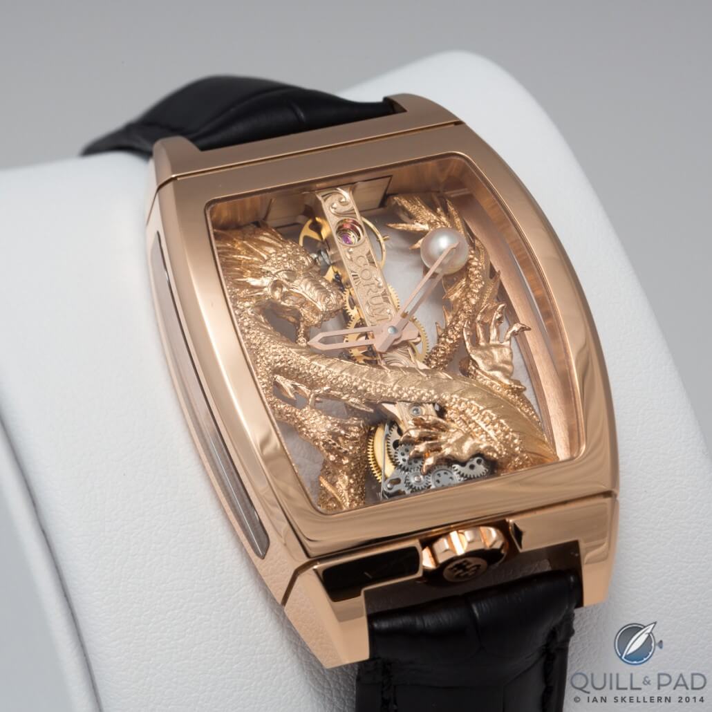 Corum Golden Bridge Dragon in red gold