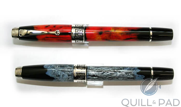 The Four Seasons Summer (top) and Winter by Timothy John for Montegrappa