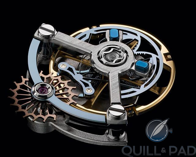 Ulysse Anchor Escapement without tourbillon cage
