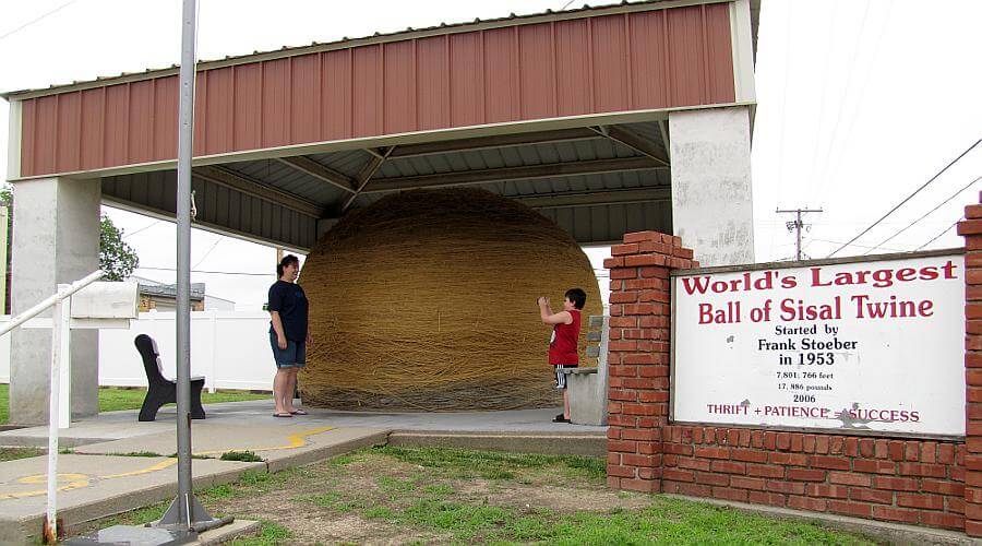 Great ball of twine in Cawker City, Kansas