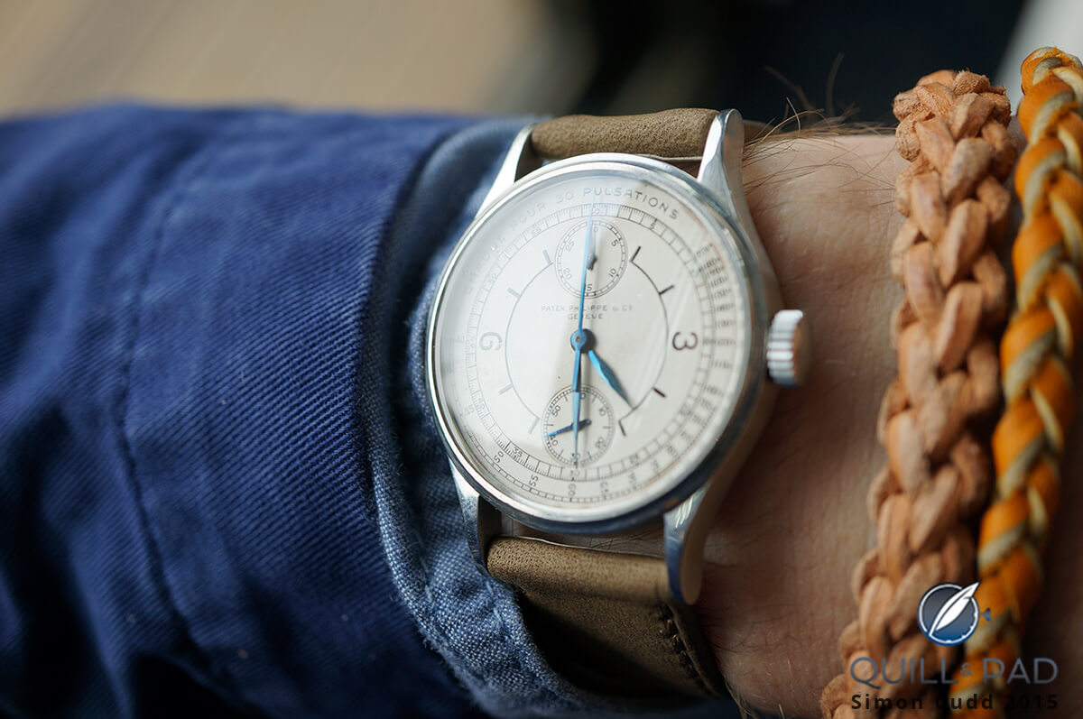 Patek Philippe monopusher Reference 130 from 1927 sold for double its estimate at 4 million Swiss francs plus commission