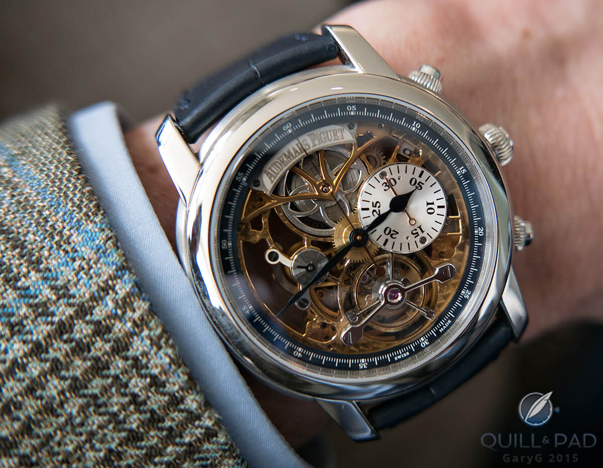 Jules Audemars Skeleton Tourbillon Chronograph in Platinum